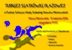 Turniej Siatkówki Plażowej o Puchar Sołtysa i Rady Sołeckiej Stawów Monowskich